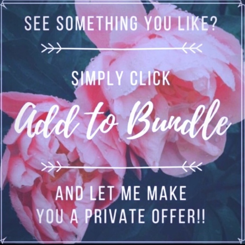 Add ❤s to a bundle so I can send you an offer!!